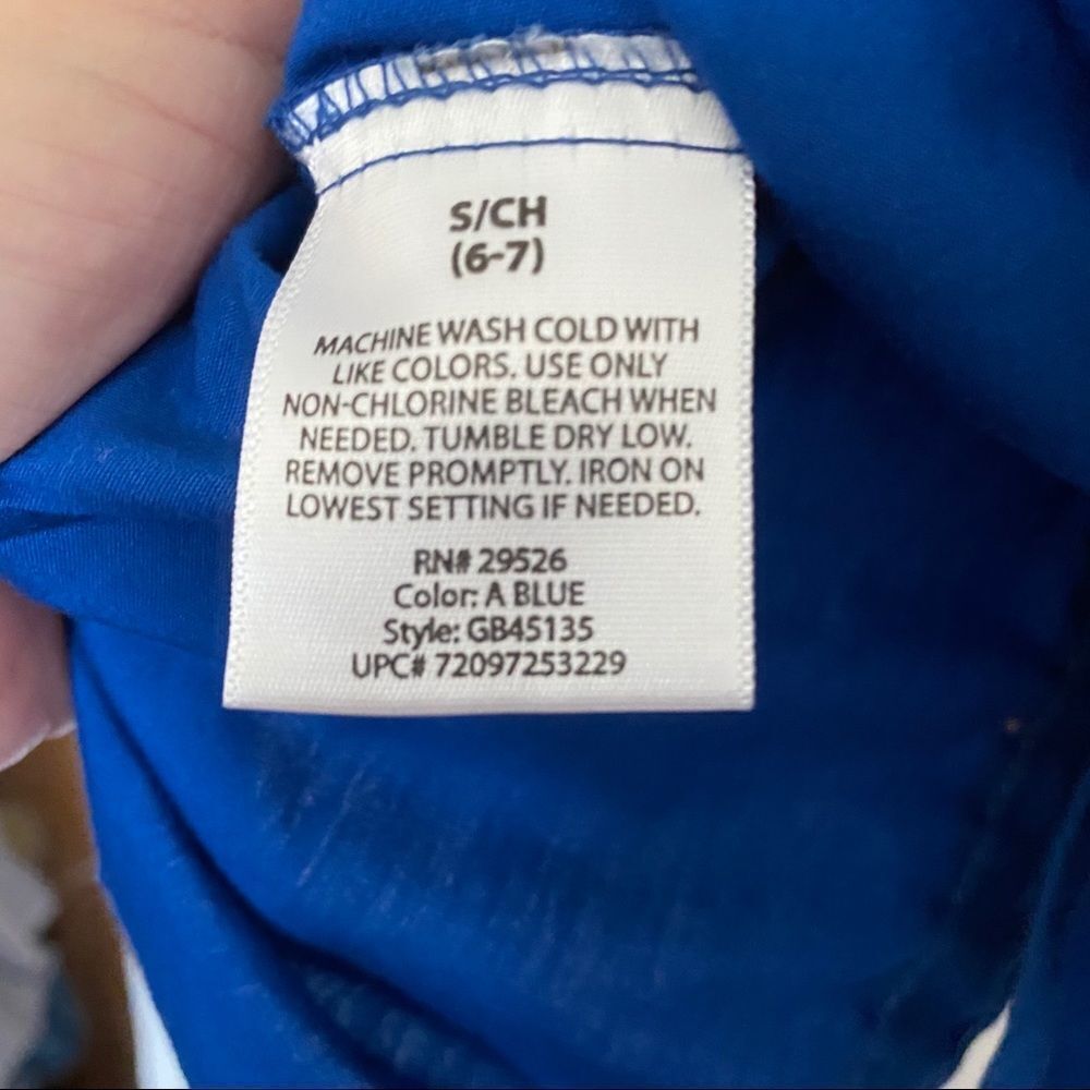 GEORGE Royal Blue Long Sleeve Button - Picture 6 of 7